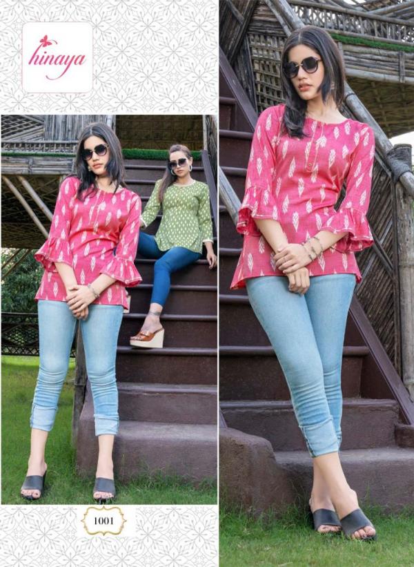 Hinaya Nora 2 Western Wear Rayon Top Collection